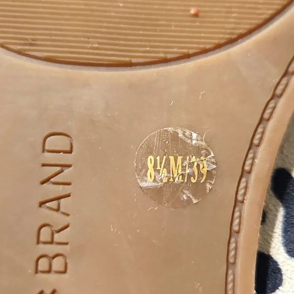 Lucky Brand Clooey Scalloped Suede Leopard Print Flat Loafers Size 8.5M - Picture 12 of 13